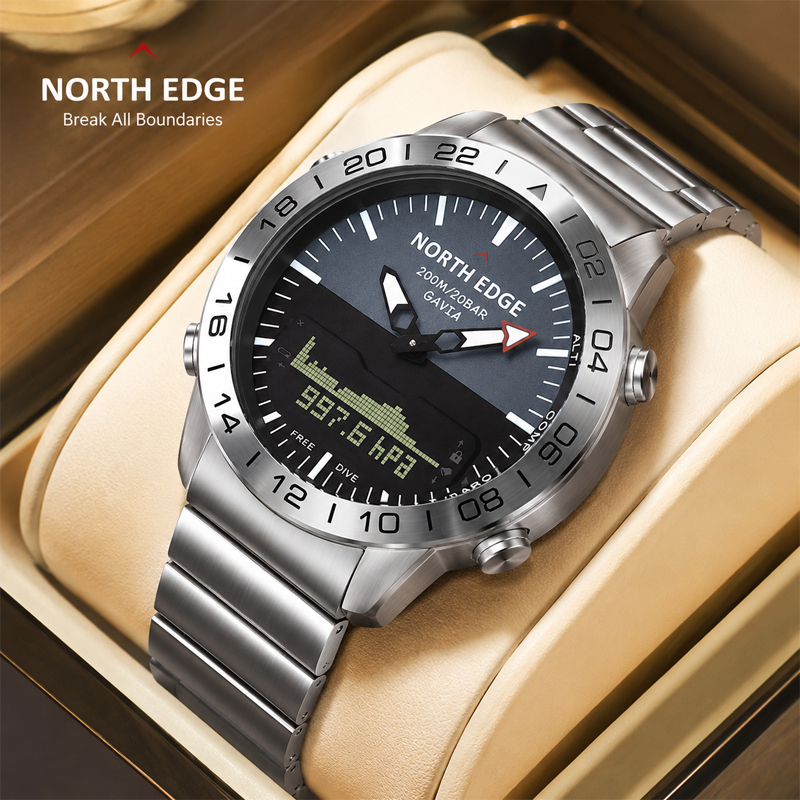Smartwatch Digital Watches For Men - NORTH EDGE Mens Dive Watch Military
