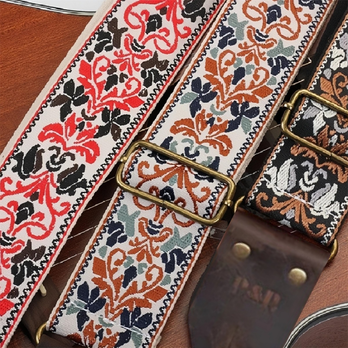 Leather Watch Strap - Miwayer Embroidered Guitar Strap Soft Vintage