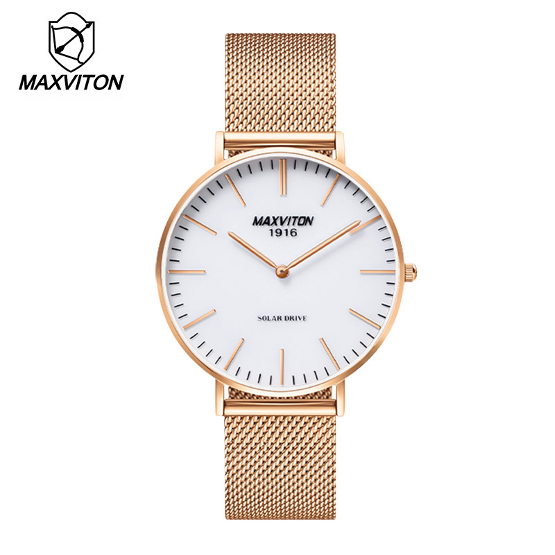 Solar Powered Watch - MAXVITON Solar Watch, Men's & Women's