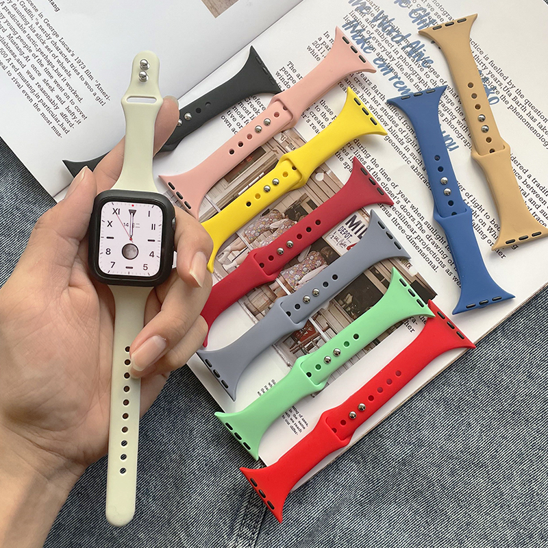 Smartwatch Apple Watches For Men - Slim Silicone strap for Apple watch