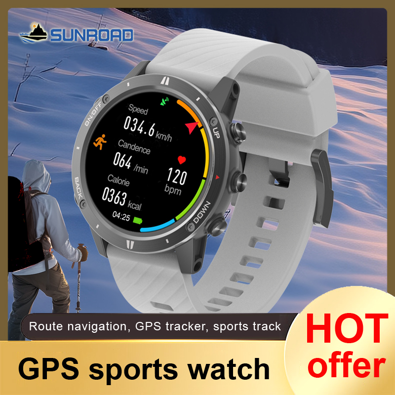 Smartwatch Digital Watches For Men - 2024 New Sunroad GPS Sports Watch