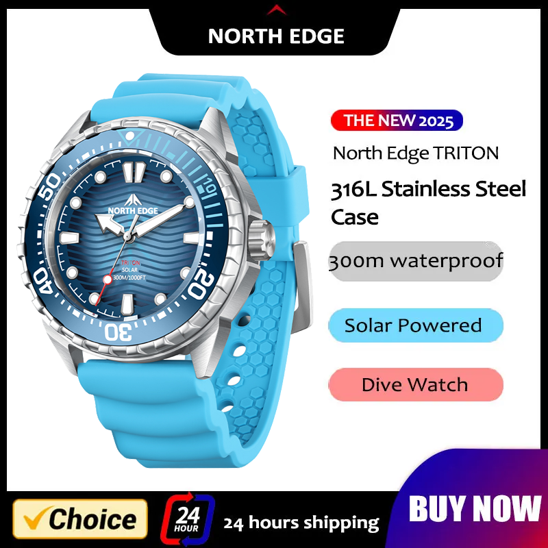 NORTH EDGE 2026 New TRITON Sol - مراجعة Solar Powered Watch وسعره