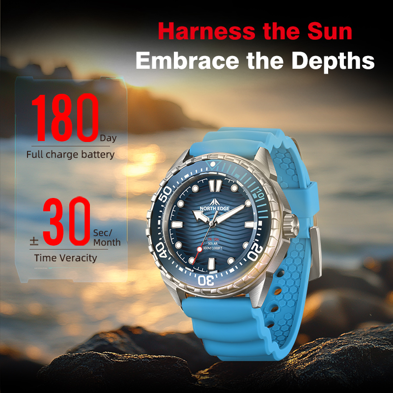 NORTH EDGE 2026 New TRITON Sol - مراجعة Solar Powered Watch وسعره