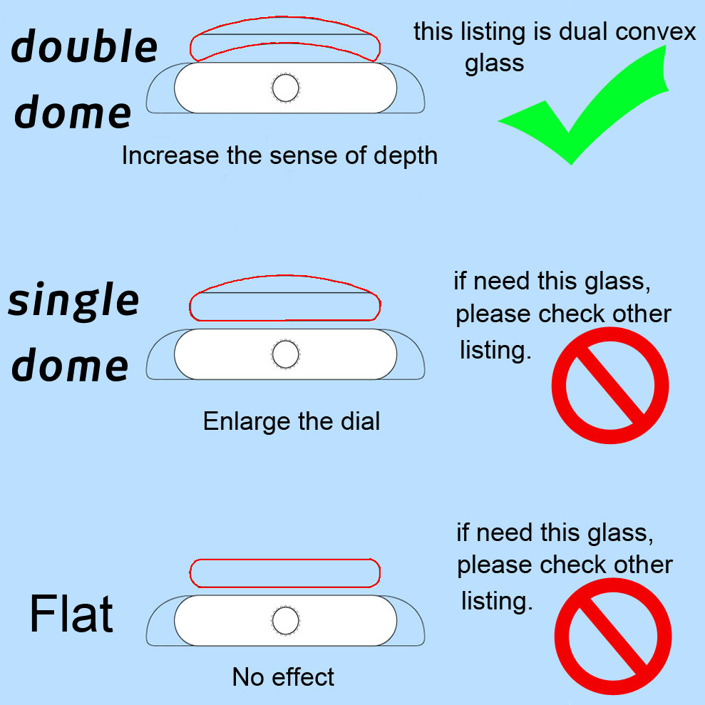 Sapphire Watch Glass Replaceme - مراجعة Watch Crystal Replacement وسعره