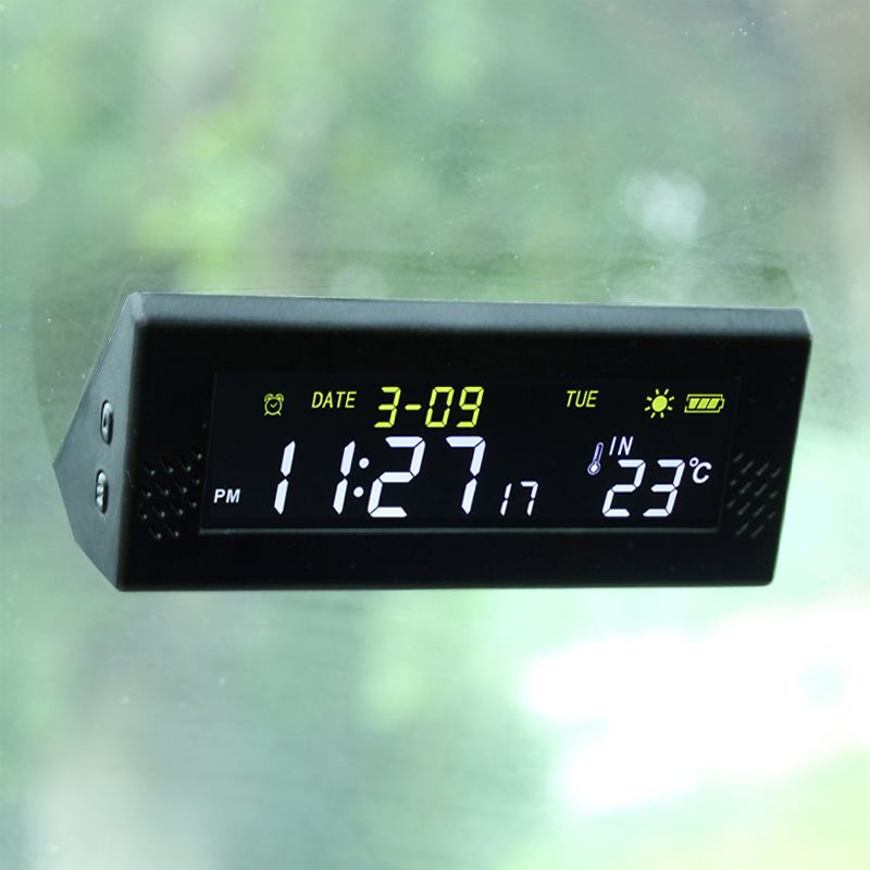 Solar Windshield Car Digital C - مراجعة Solar Powered Watch وسعره