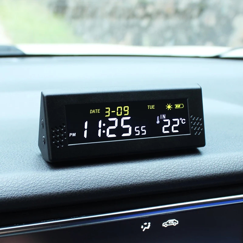 Solar Windshield Car Digital C - مراجعة Solar Powered Watch وسعره