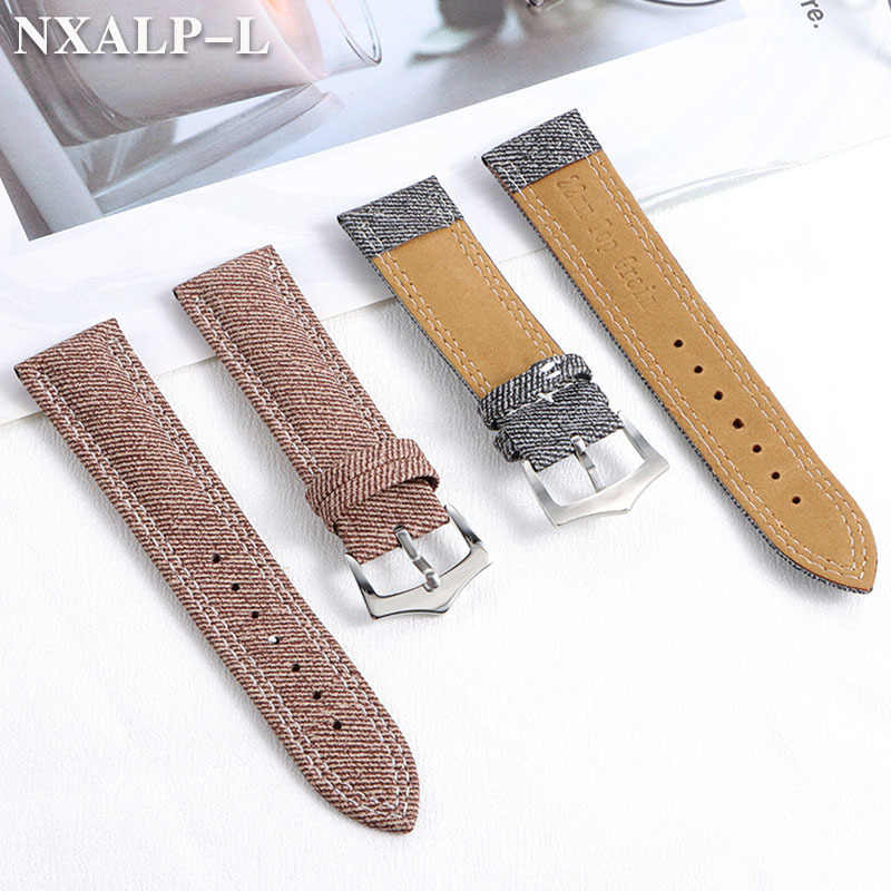 Denim Canvas Nylon Watch Strap - مراجعة Seiko Watches Smartwatch وسعره