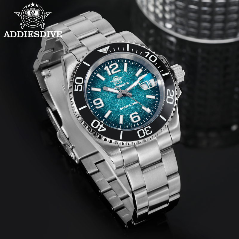 ADDIESDIVE 41mm Men's Diving W - مراجعة Solar Powered Watch وسعره
