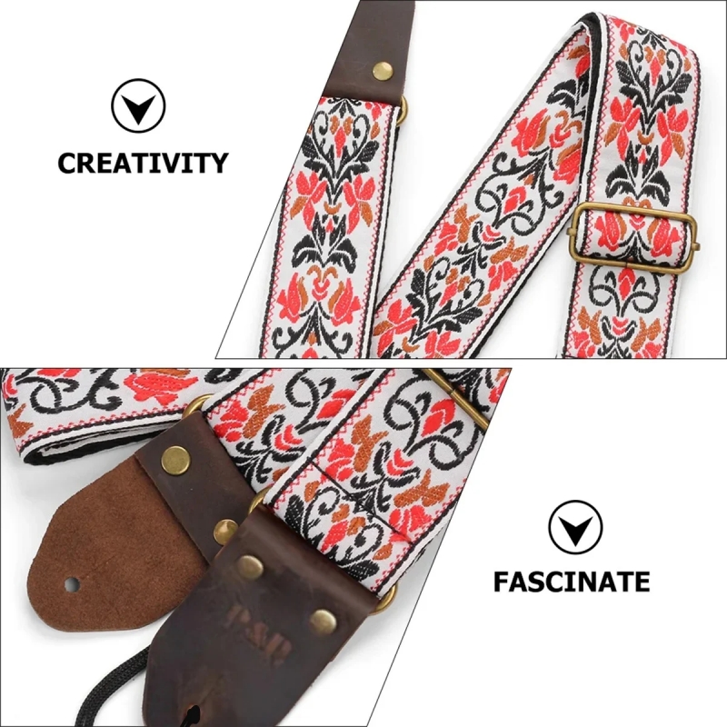Miwayer Vintage Flowers Guitar - مراجعة Leather Watch Strap وسعره