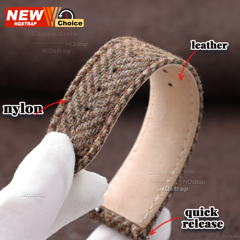 18mm 20mm 22mm Tweed Nylon Str - مراجعة Watches Rolex Smartwatch وسعره