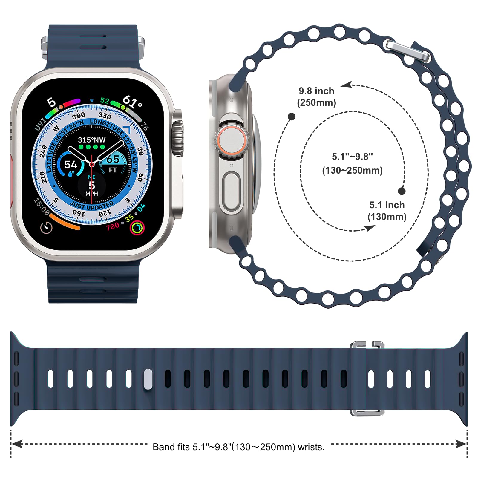 Ocean Band Strap For Apple Wat - مراجعة Smartwatch Apple Watches For Men وسعره