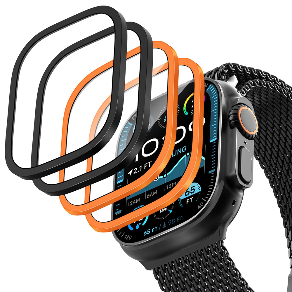 2PCS Titanium Metal Frame for  - مراجعة Smartwatch Apple Watches For Men وسعره