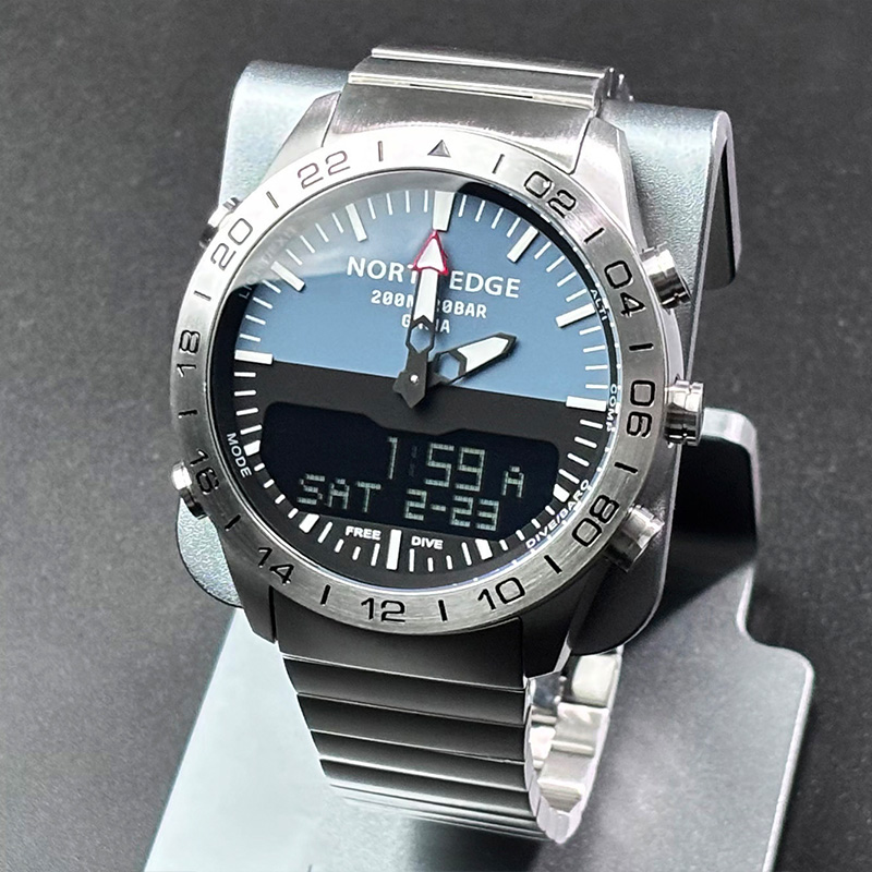 NORTH EDGE Mens Dive Watch Mil - مراجعة Smartwatch Digital Watches For Men وسعره