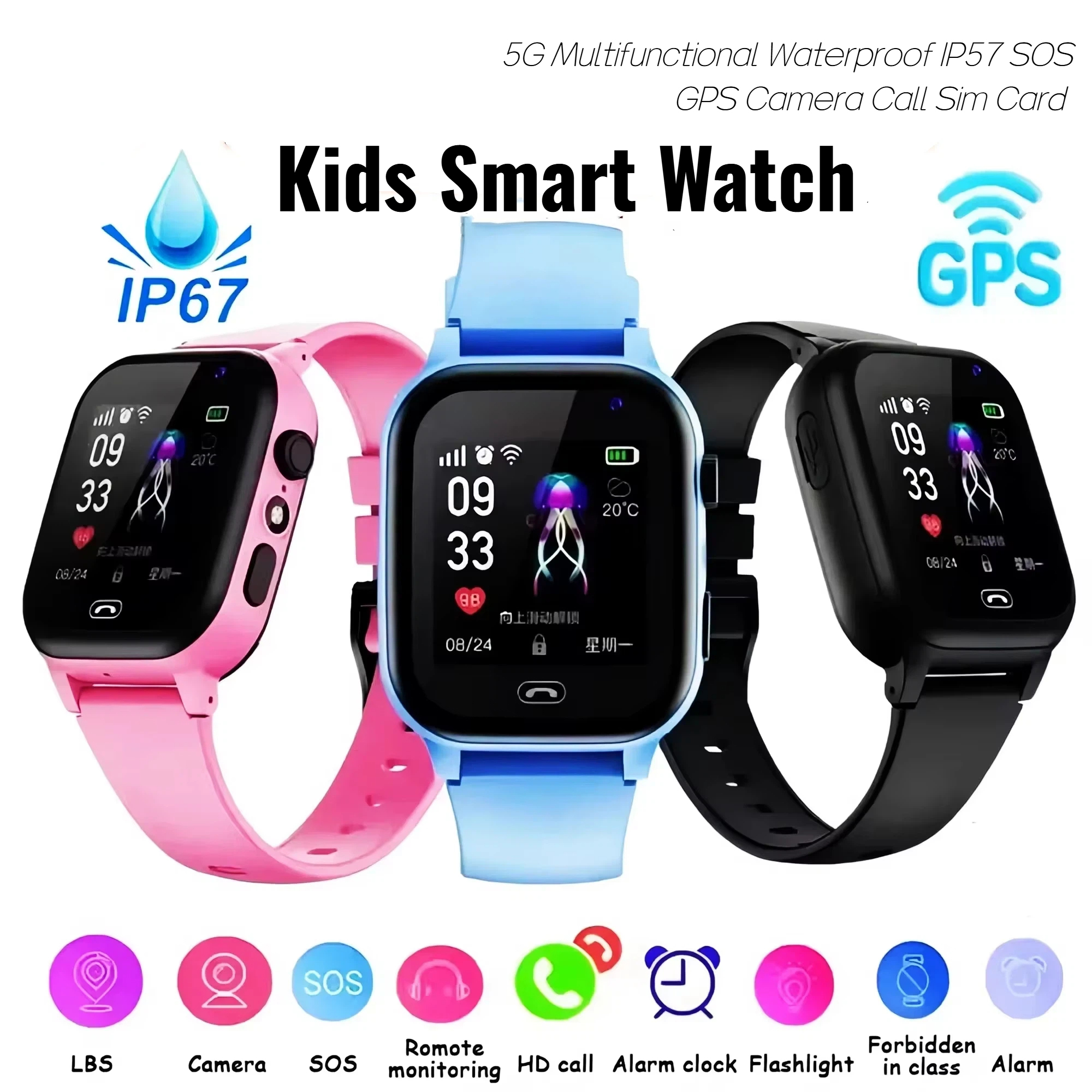 Lenovo Kids Smart Watch 5G GPS - مراجعة Smartwatch Watches For Kid Boy With Gps وسعره
