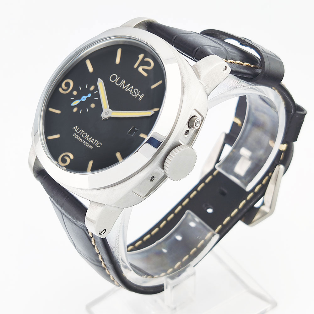 44mm Men's Watch Seagull ST255 - مراجعة Leather Watch Strap وسعره