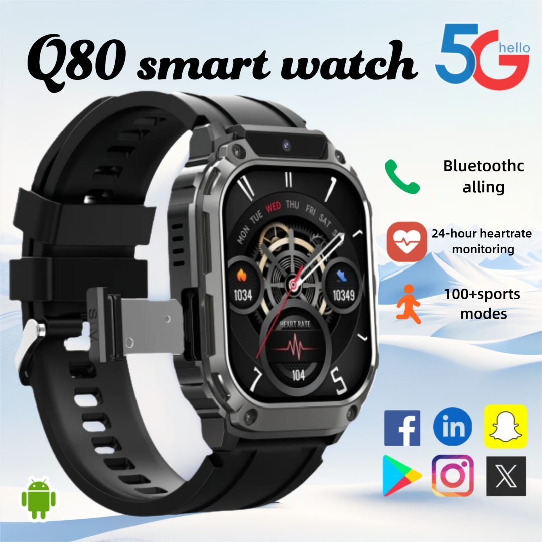 Q80 Men Smartwatch with 1.95-i - مراجعة Smartwatch Apple Watches For Men وسعره