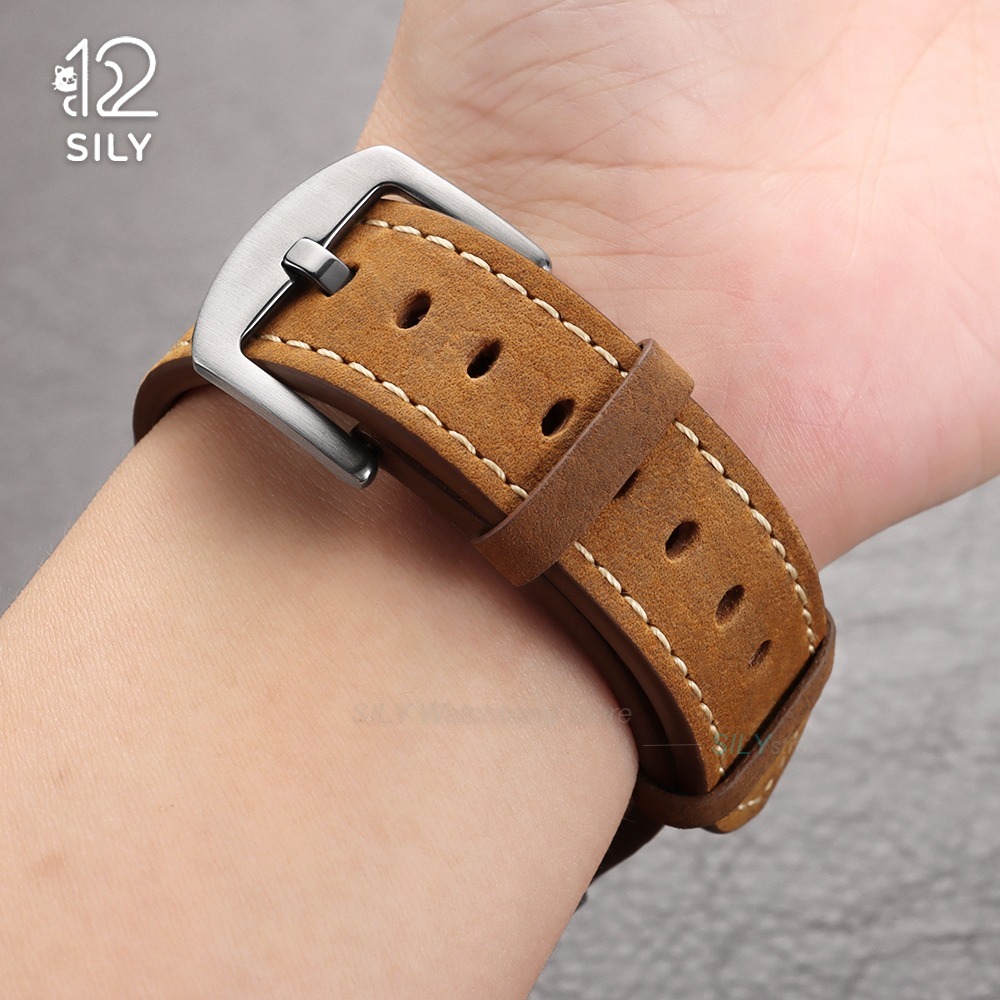 20/22mm Calfskin Leather Watch - مراجعة Smartwatch Vintage Watches For Men وسعره