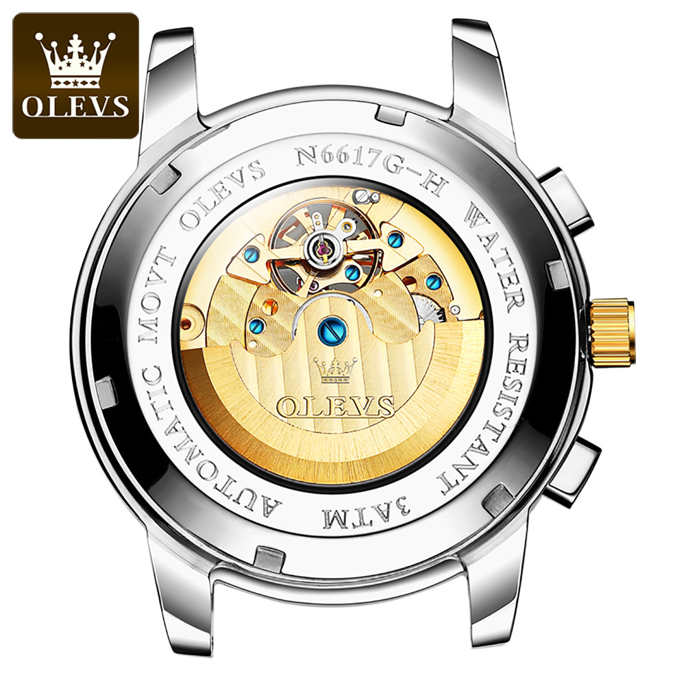 OLEVS 6617 Men's Classic Mecha - مراجعة Leather Watch Strap وسعره