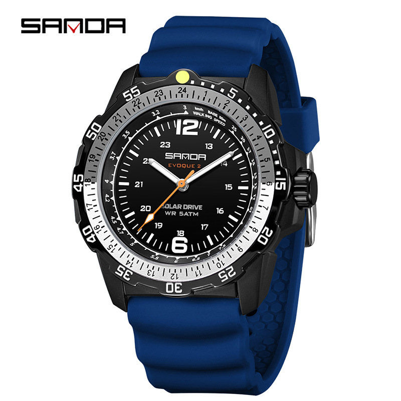 Sanda Brand Men's Creative Sol - مراجعة Solar Powered Watch وسعره