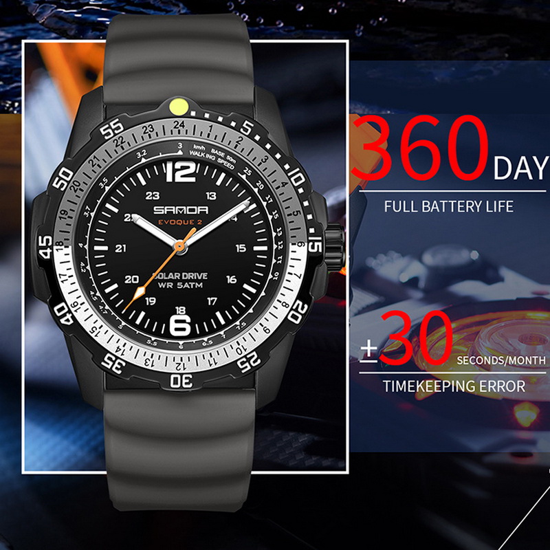 Sanda Brand Men's Creative Sol - مراجعة Solar Powered Watch وسعره