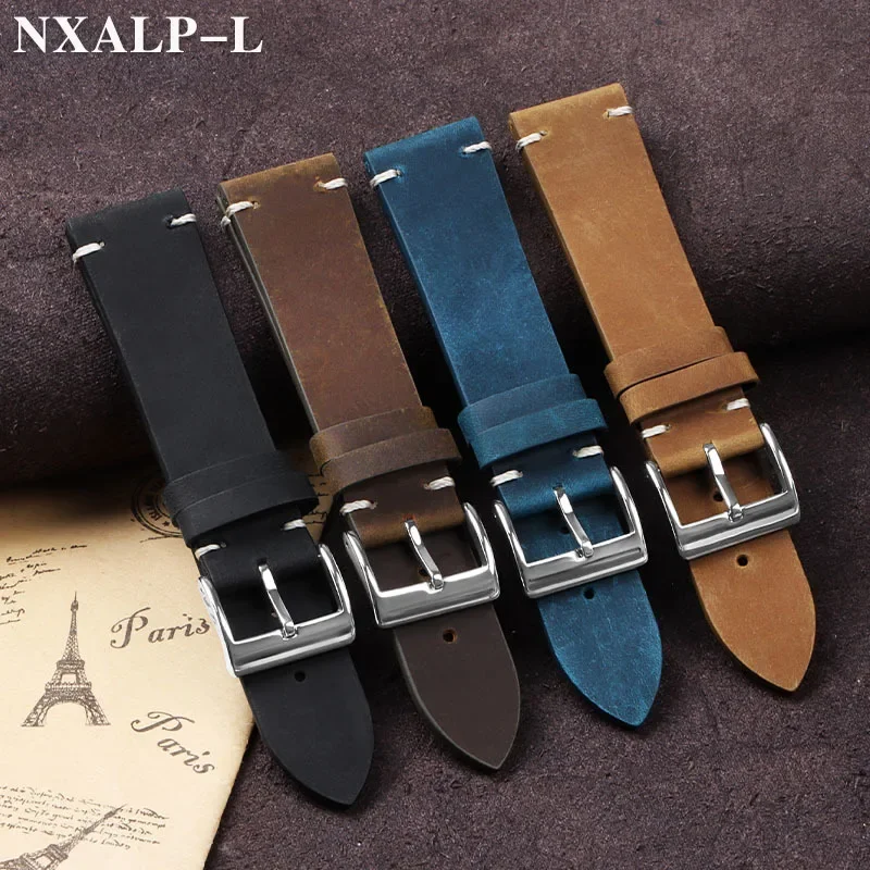Vintage Oil Wax Leather Watch  - مراجعة Seiko Watches Smartwatch وسعره