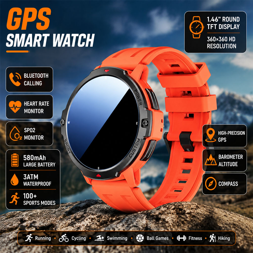 NEW 6-Axis Gyroscope Military  - مراجعة Smartwatch Timex Watches For Women وسعره
