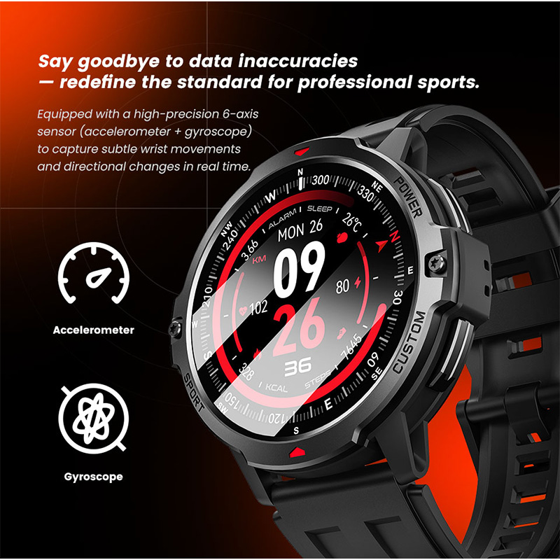 NEW 6-Axis Gyroscope Military  - مراجعة Smartwatch Timex Watches For Women وسعره