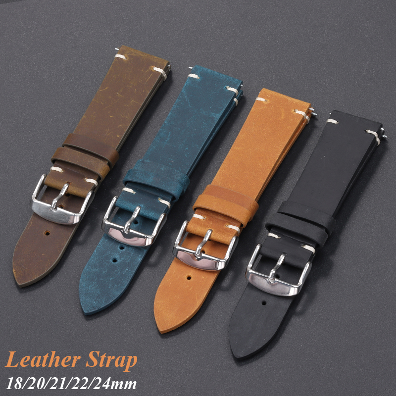 Handmade Leather Watchband 18m - مراجعة Seiko Watches Smartwatch وسعره