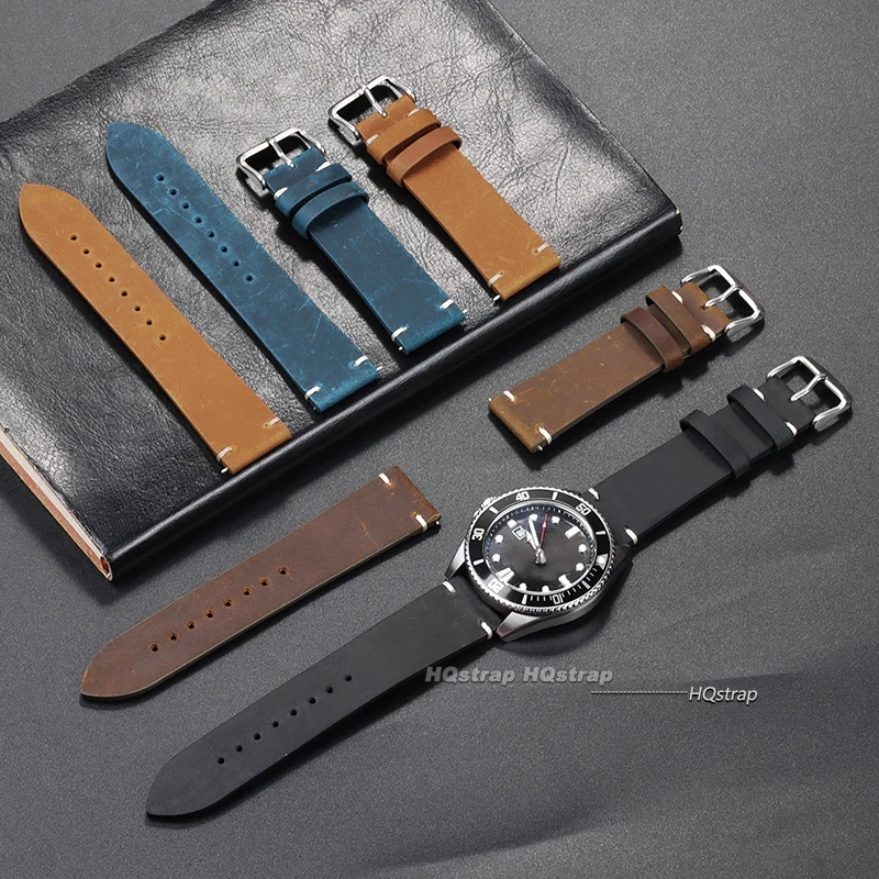 Handmade Leather Watchband 18m - مراجعة Seiko Watches Smartwatch وسعره