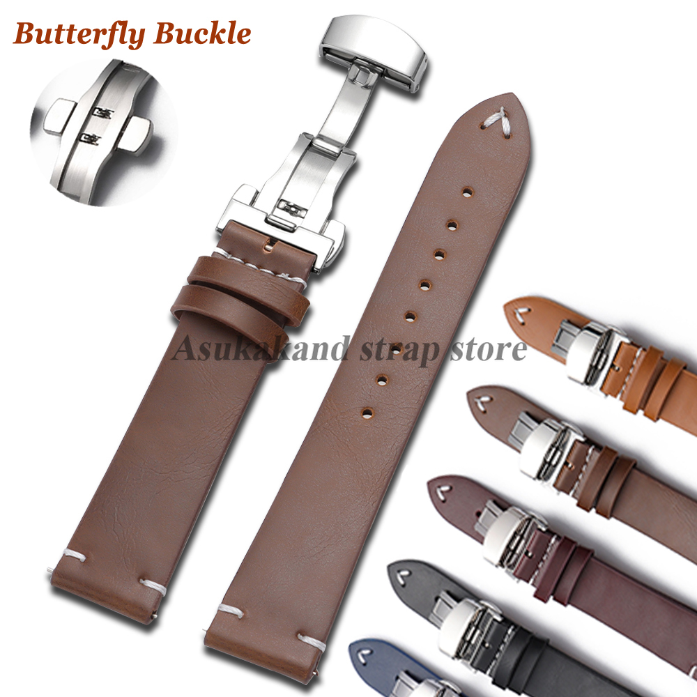 PU Leather Watch Strap 18mm 20 - مراجعة Seiko Watches Smartwatch وسعره