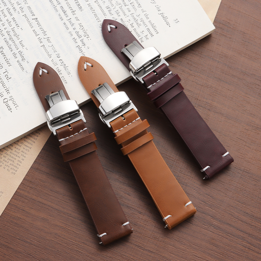 PU Leather Watch Strap 18mm 20 - مراجعة Seiko Watches Smartwatch وسعره
