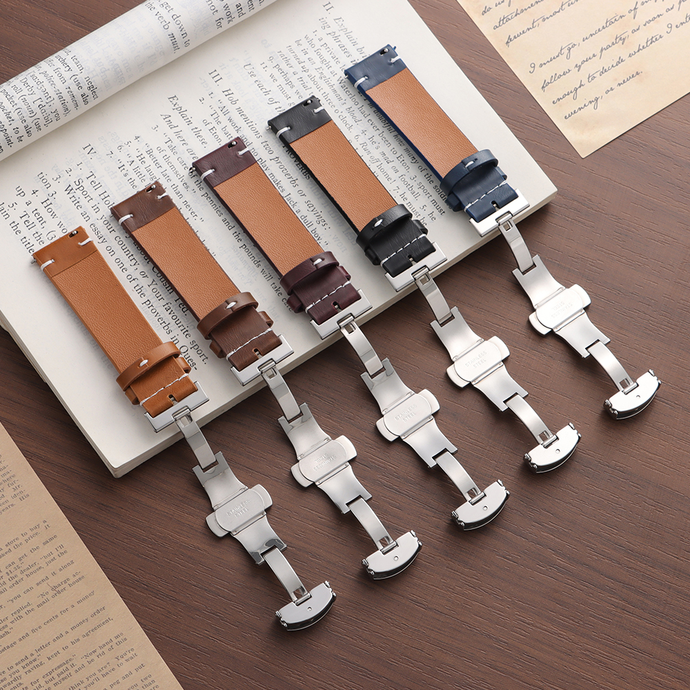 PU Leather Watch Strap 18mm 20 - مراجعة Seiko Watches Smartwatch وسعره