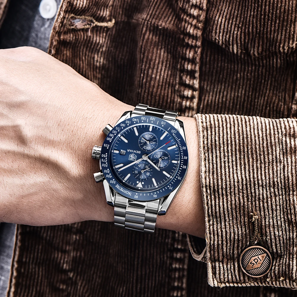 Men Watch BENYAR Top Brand Lux - مراجعة Smartwatch Branded Watches For Men وسعره