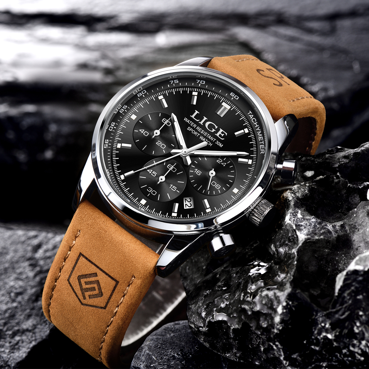 LIGE Top Brand Men's Quartz Wa - مراجعة Smartwatch Branded Watches For Men وسعره