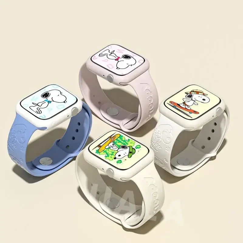 Snoopy iwatch8 watch with appl - مراجعة Apple Watch Band وسعره