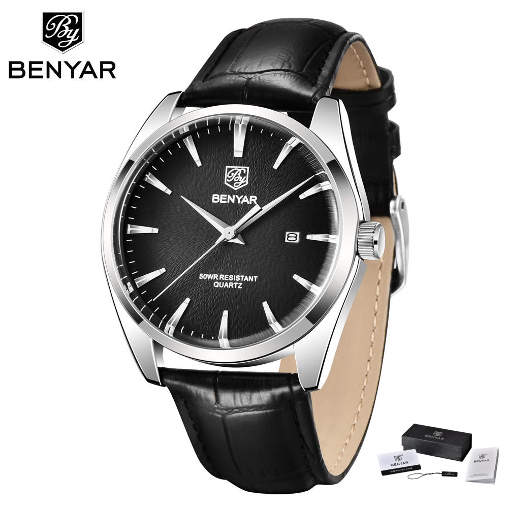 Benyar 5163 Top Brand Luxury M - مراجعة Solar Powered Watch وسعره