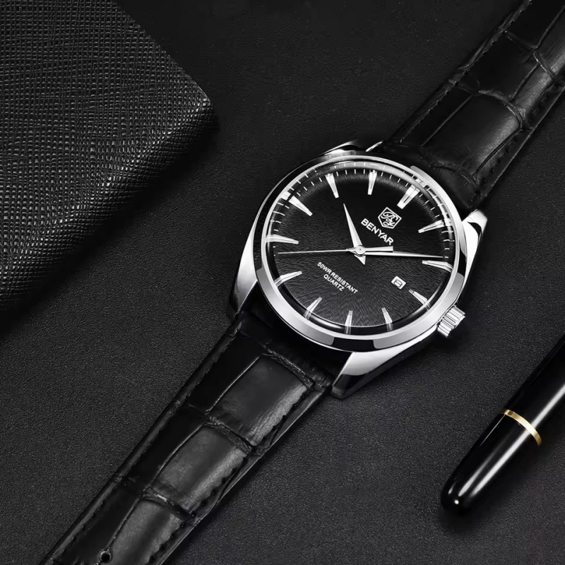 Benyar 5163 Top Brand Luxury M - مراجعة Solar Powered Watch وسعره
