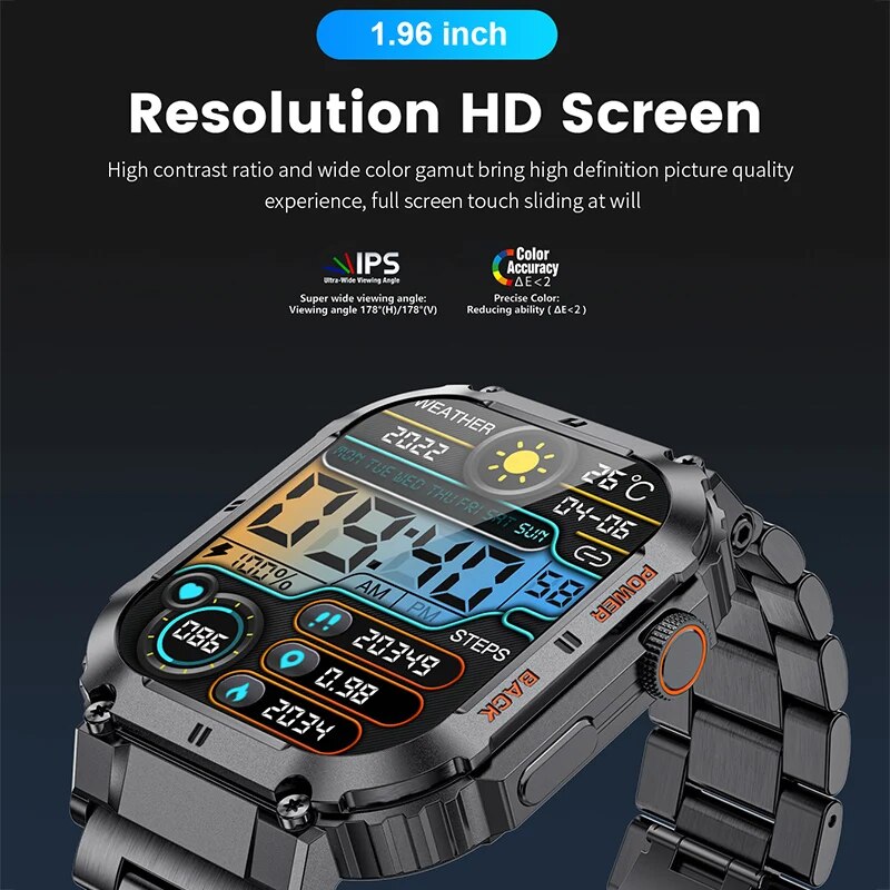 LIGE Outdoor Sports Fitness Sm - مراجعة Smartwatch Digital Watches For Men وسعره
