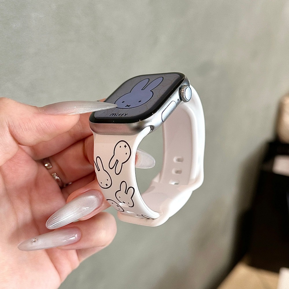 Cute Miffy Rabbit Cartoon Watc - مراجعة Apple Watch Band وسعره