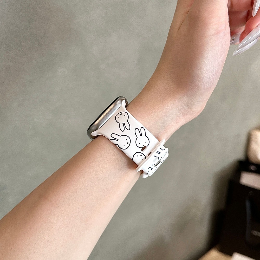 Cute Miffy Rabbit Cartoon Watc - مراجعة Apple Watch Band وسعره