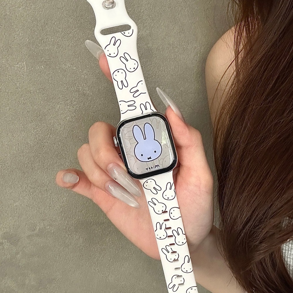 Cute Miffy Rabbit Cartoon Watc - مراجعة Apple Watch Band وسعره