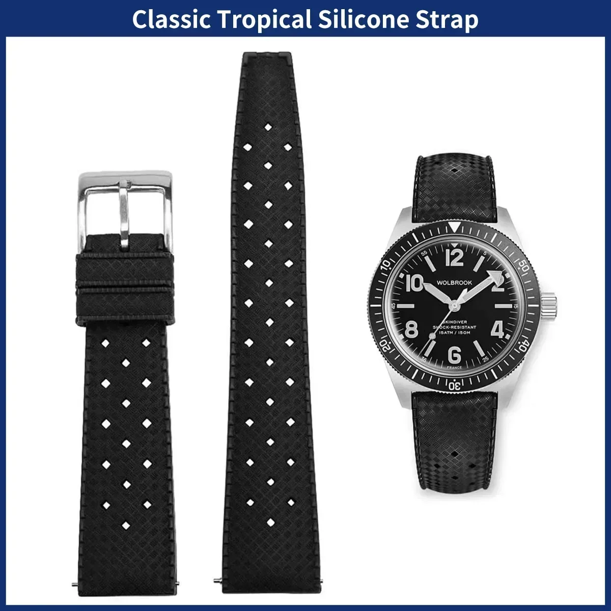 FKM watch Strap 20mm 22mm Trop - مراجعة Watches Rolex Smartwatch وسعره