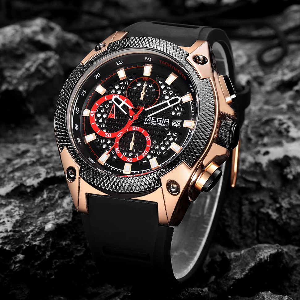 Megir Chronograph Quartz Watch - مراجعة Smartwatch Digital Watches For Men وسعره