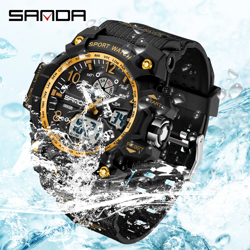 Fashion Sanda Brand Youth Mili - مراجعة Solar Powered Watch وسعره