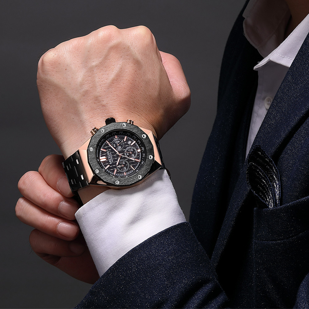 MEGIR Chronograph Luxury Men S - مراجعة Smartwatch Digital Watches For Men وسعره