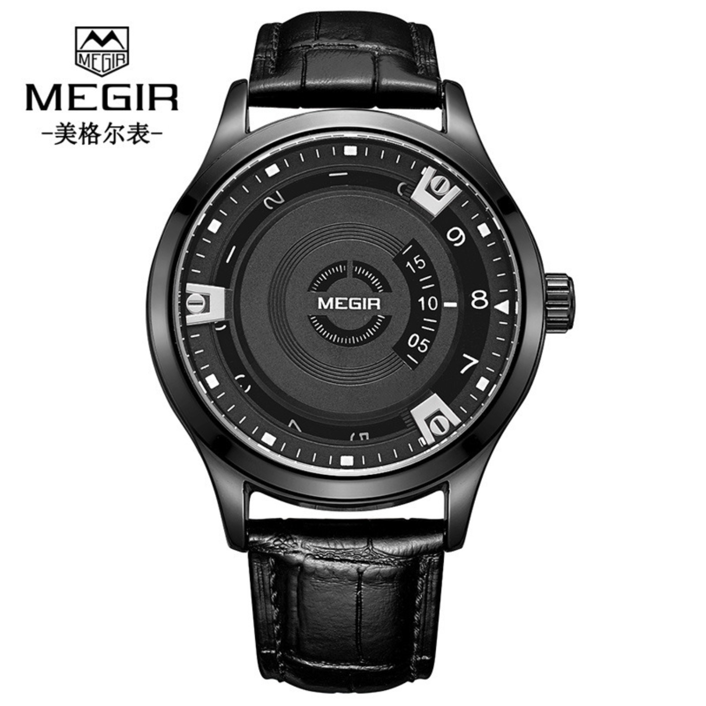 MEGIR Men Watches Luxury Leath - مراجعة Leather Watch Strap وسعره