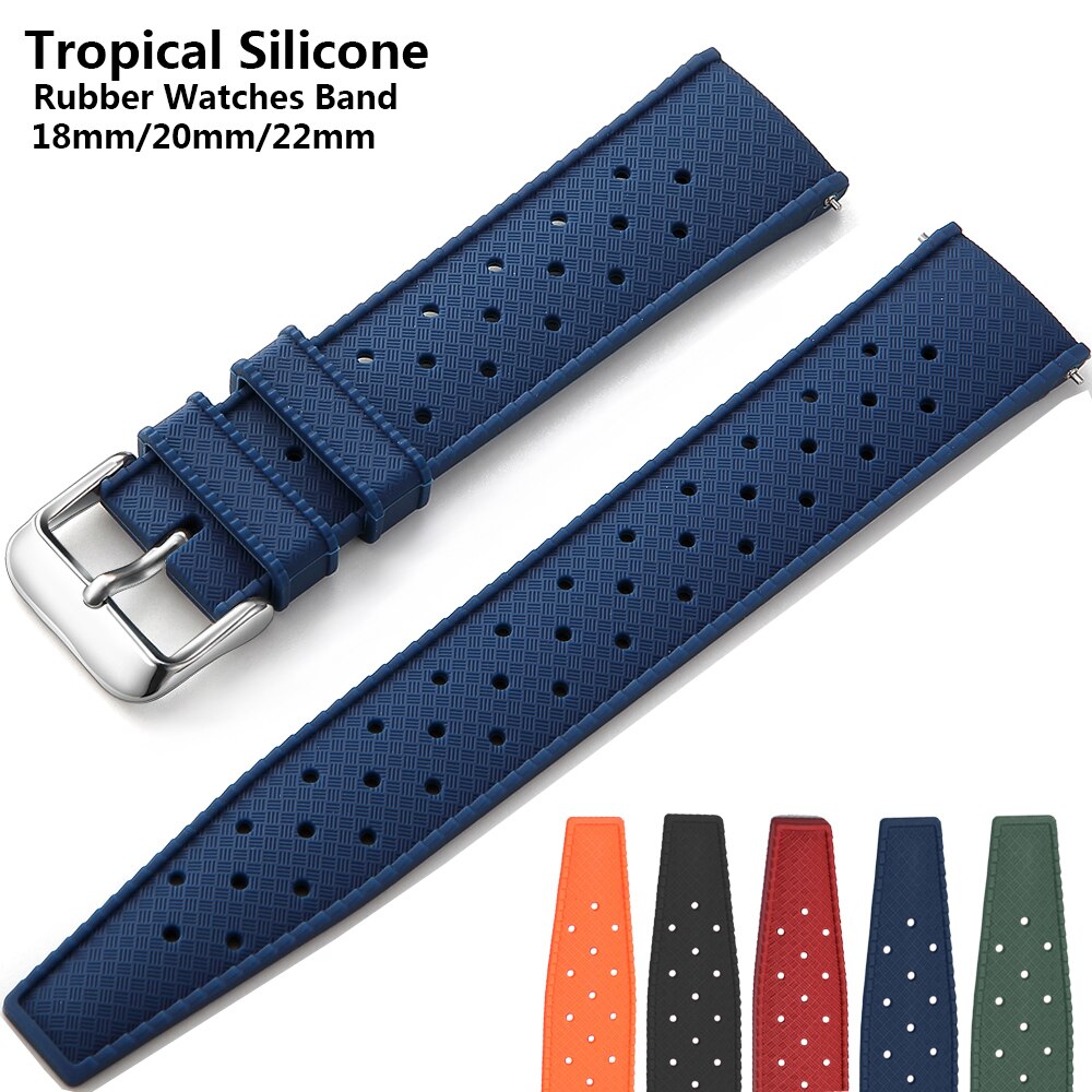 New Tropical Rubber Strap for  - مراجعة Seiko Watches Smartwatch وسعره