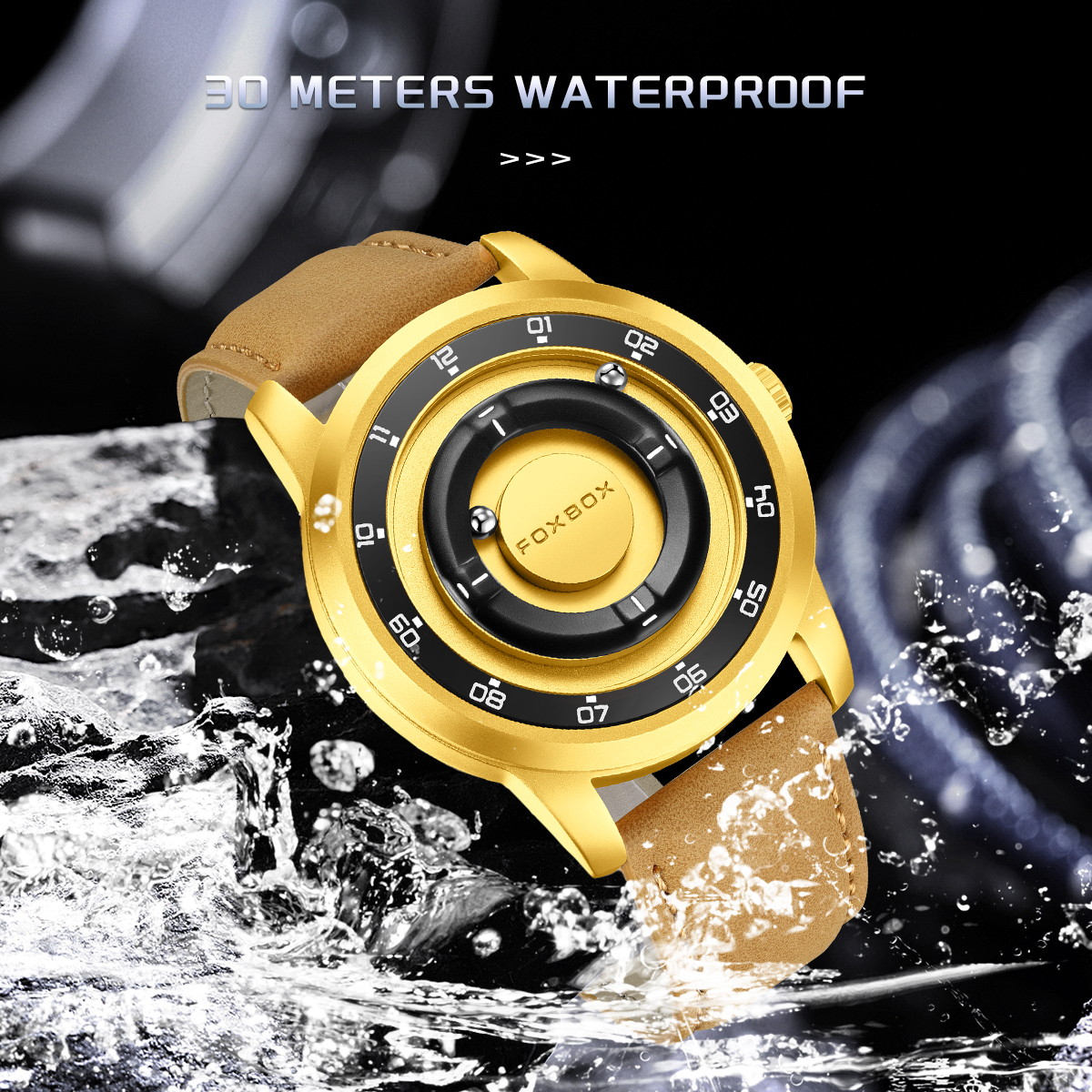 FOXBOX Fashion Creative Fashio - مراجعة Leather Watch Strap وسعره