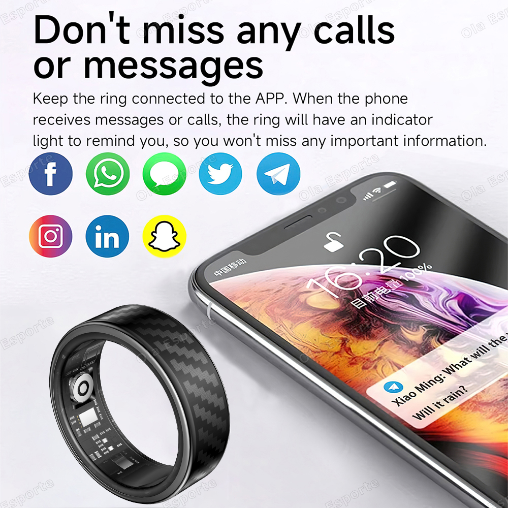 Newest Smart Ring Call Message - مراجعة Smartwatch Watches For Girls وسعره