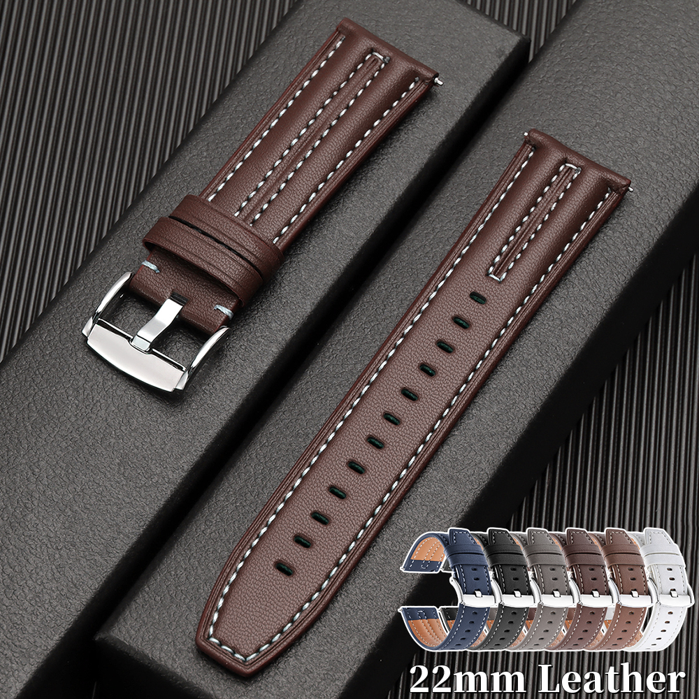 22mm Vintage Leather Watch Ban - مراجعة Seiko Watches Smartwatch وسعره